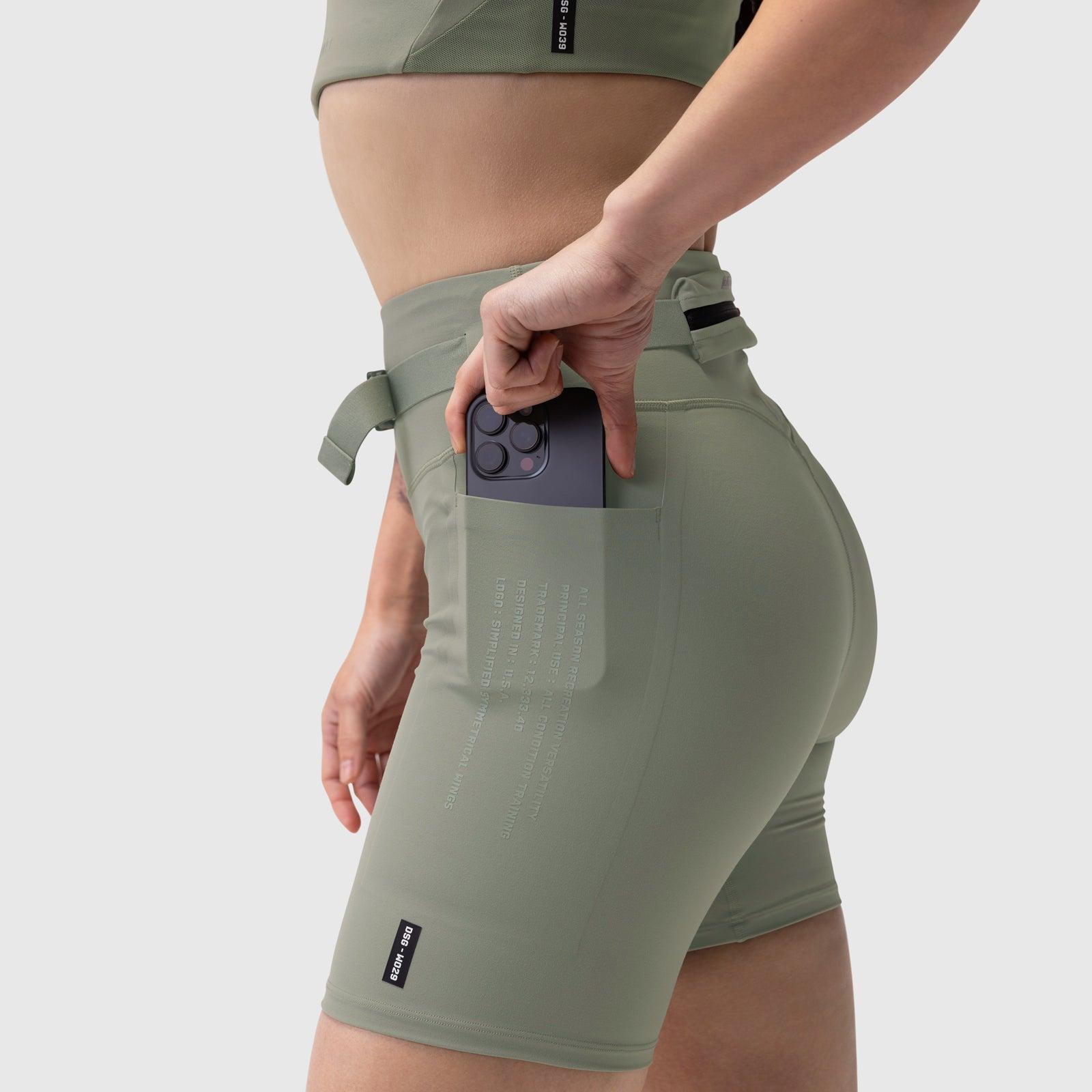 W029. Lycra® 3-in-1 Biker Short - Sage Product Image