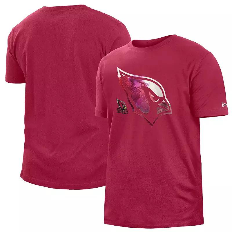 Men's New Era Red Arizona Cardinals 2022 Sideline Ink Dye T-Shirt,  Product Image