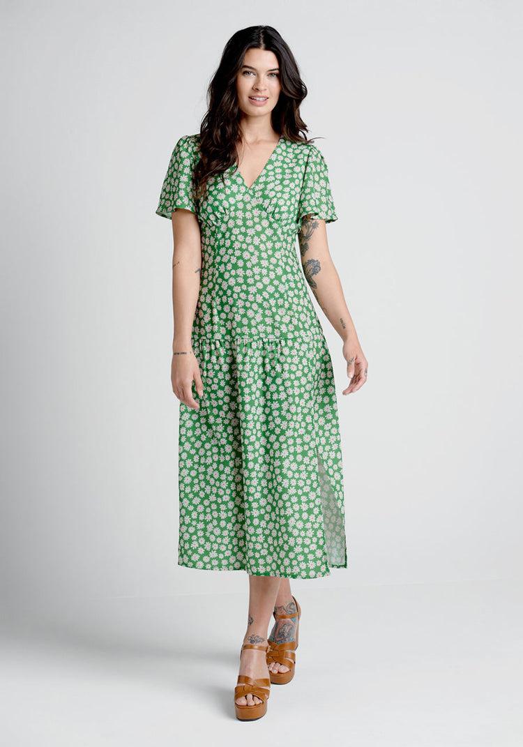 Touch Grass and Smile Midi Dress Product Image