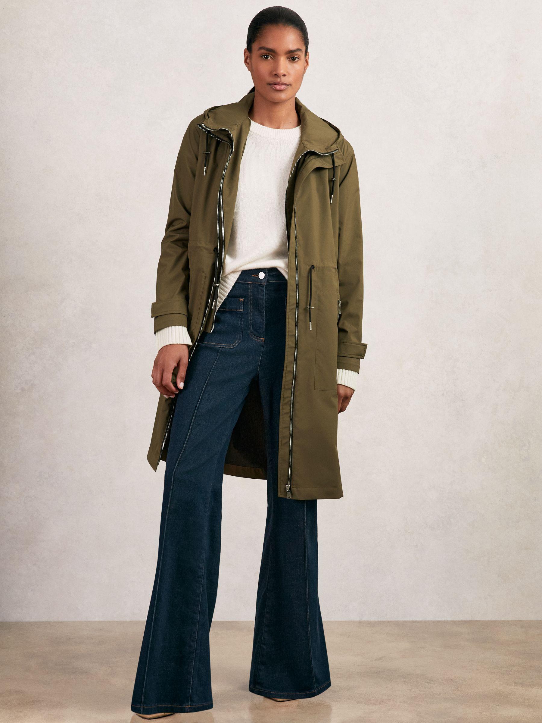 Petite Satin Drape-Detail Slip Dress in Teal Product Image