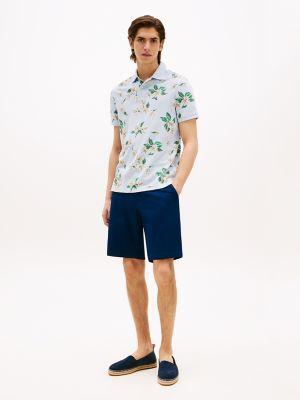Regular Fit Tropical Floral Print Polo Product Image