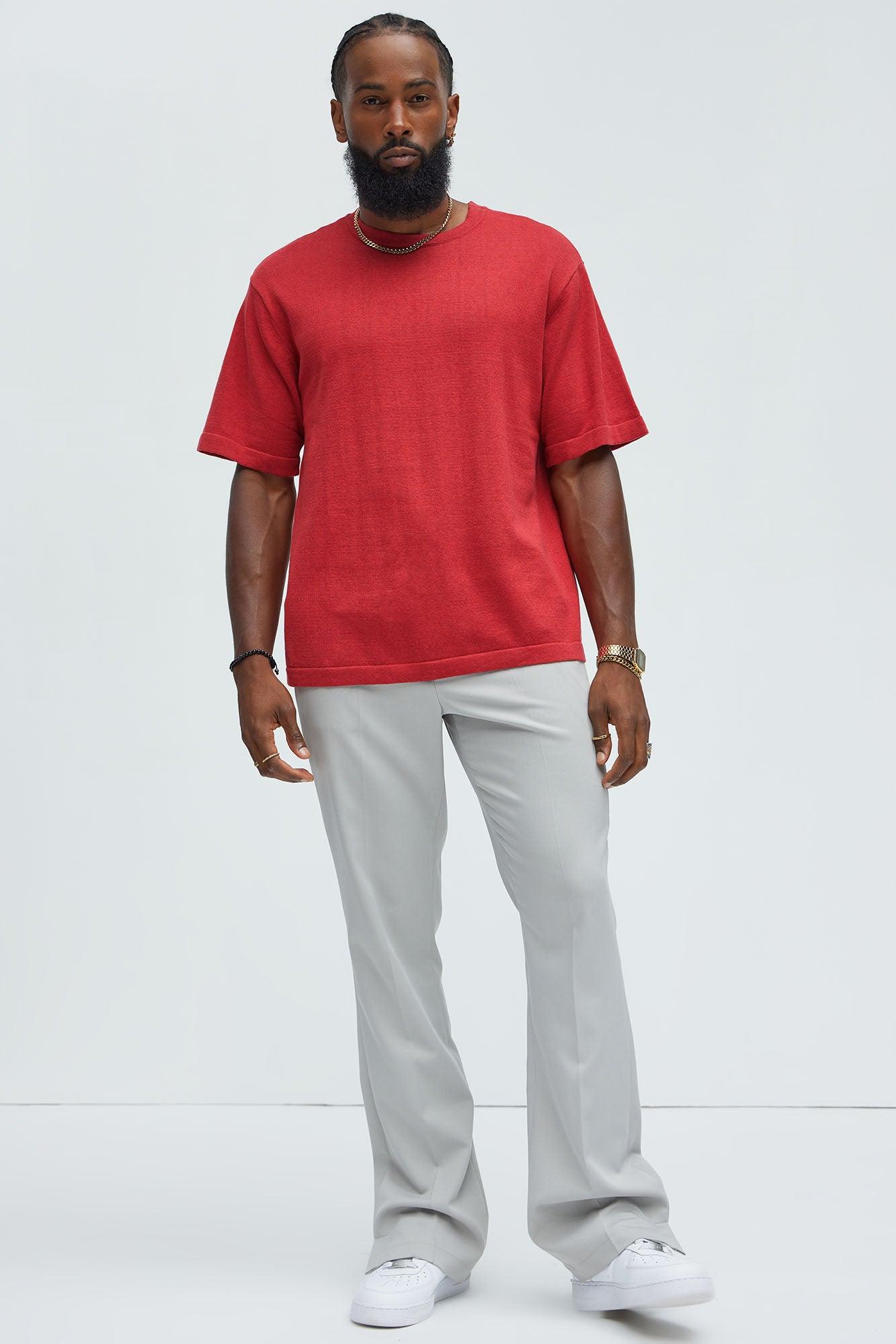 Henshaw Knit Tee - Red Product Image