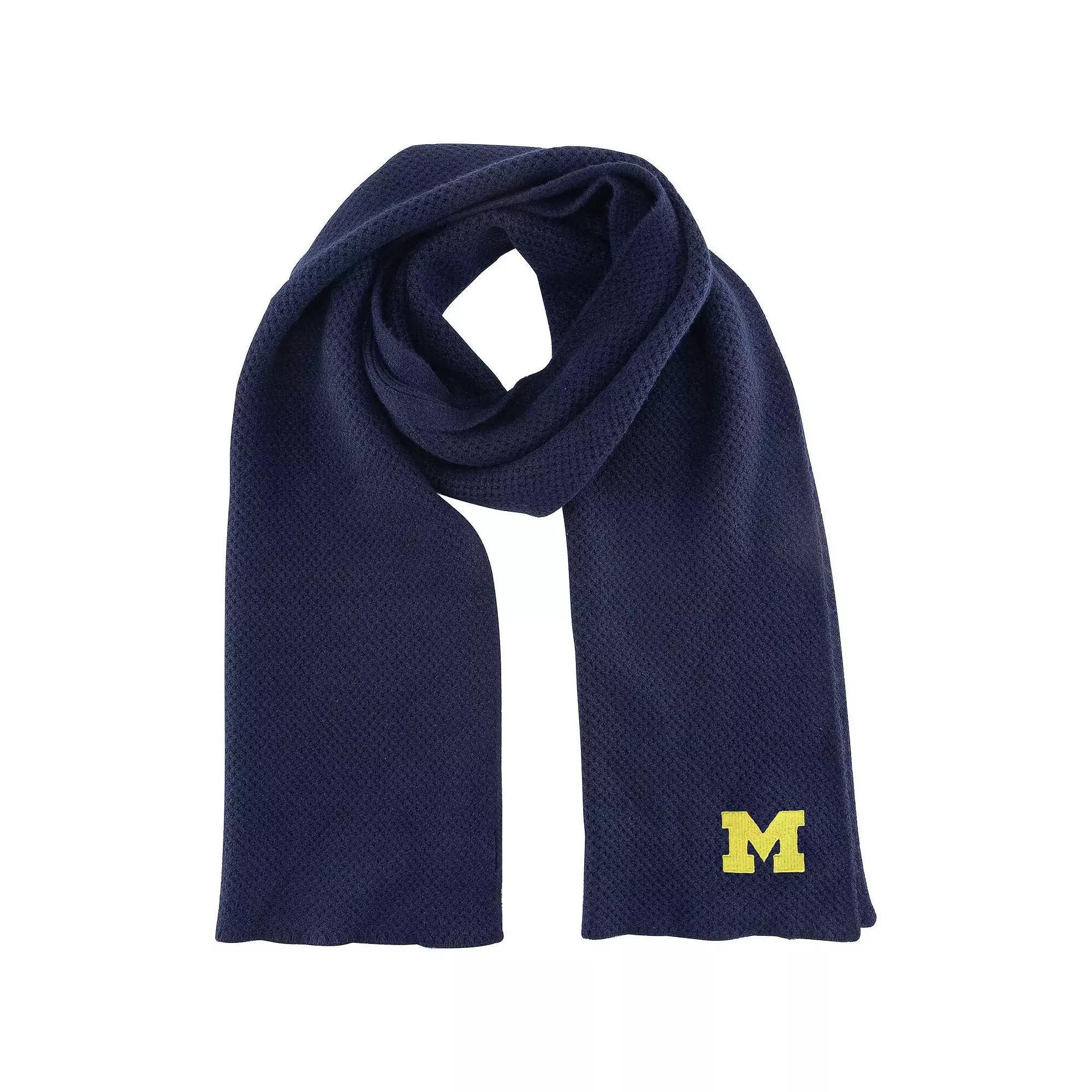 Women's ZooZatz Michigan Wolverines Fashion Knit Scarf, Blue Product Image