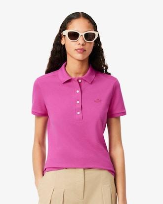 Women's L.12.D Slim Fit Stretch Mini Piqué Polo Product Image