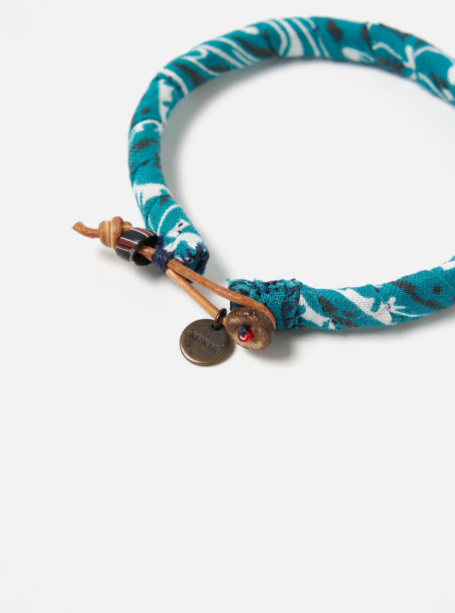 Mikia Bracelet in Blue Green Bandana Product Image