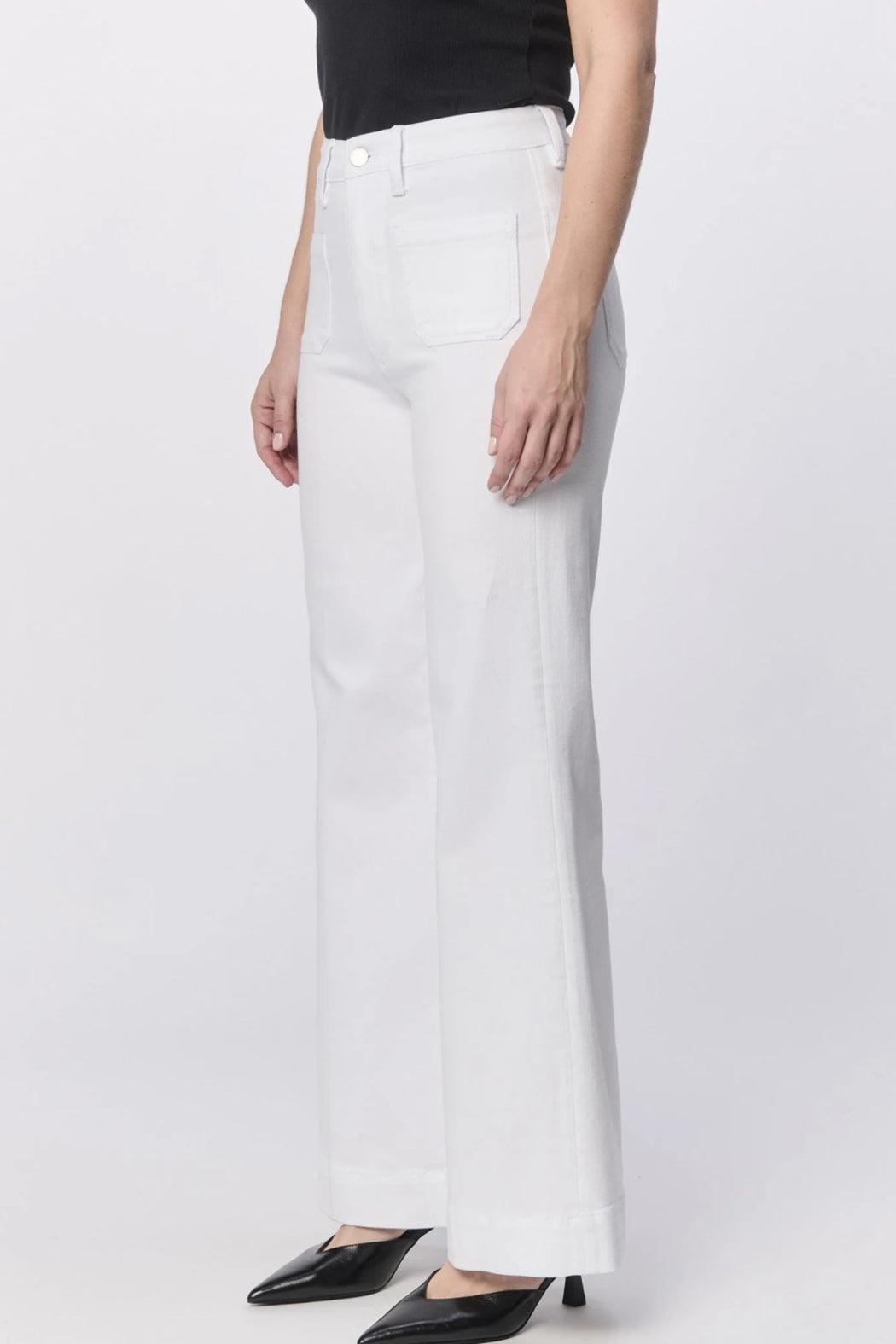 White Fiona Wide Leg Jeans Product Image
