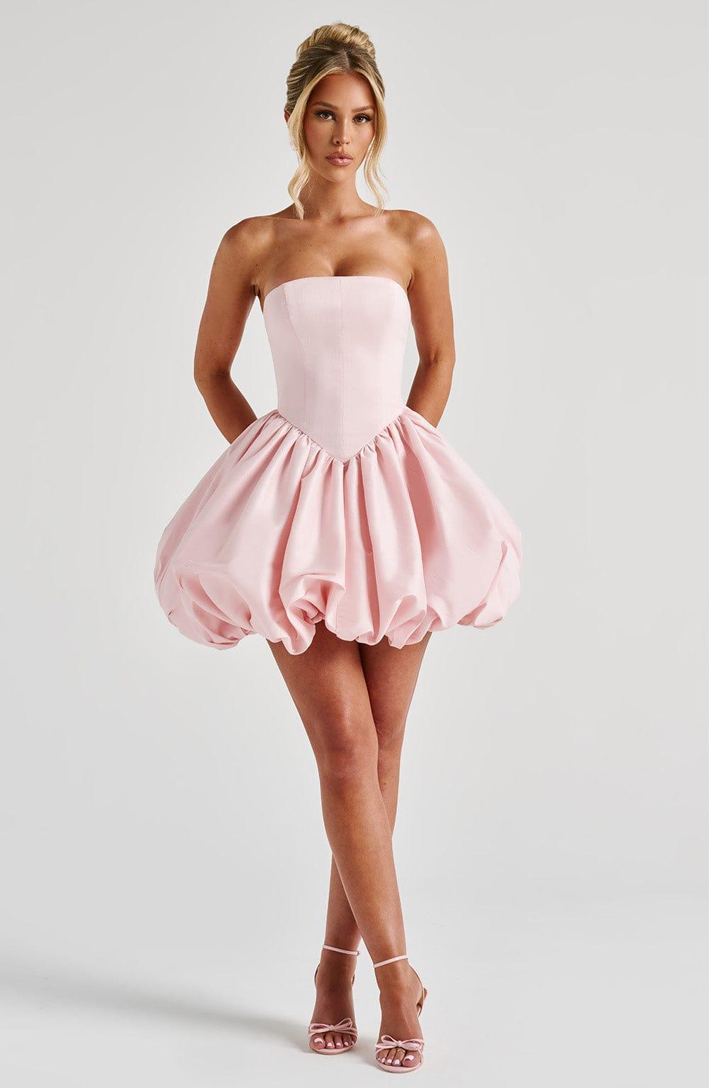 Lotus Mini Dress - Blush Product Image