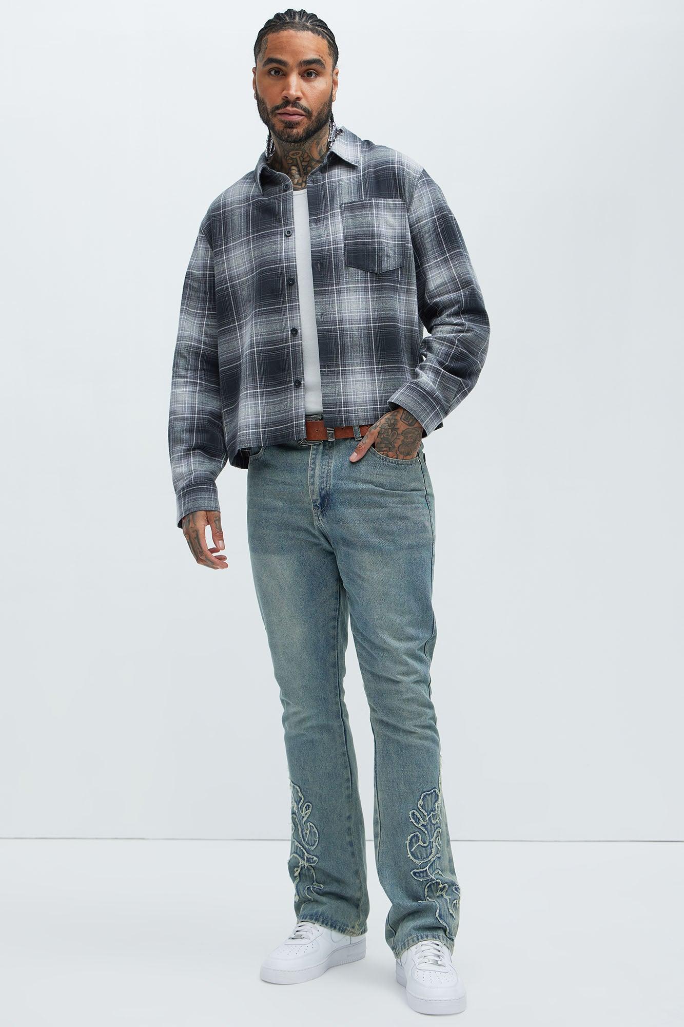 Tumble Slim Flare Jeans - Light Blue Wash Product Image