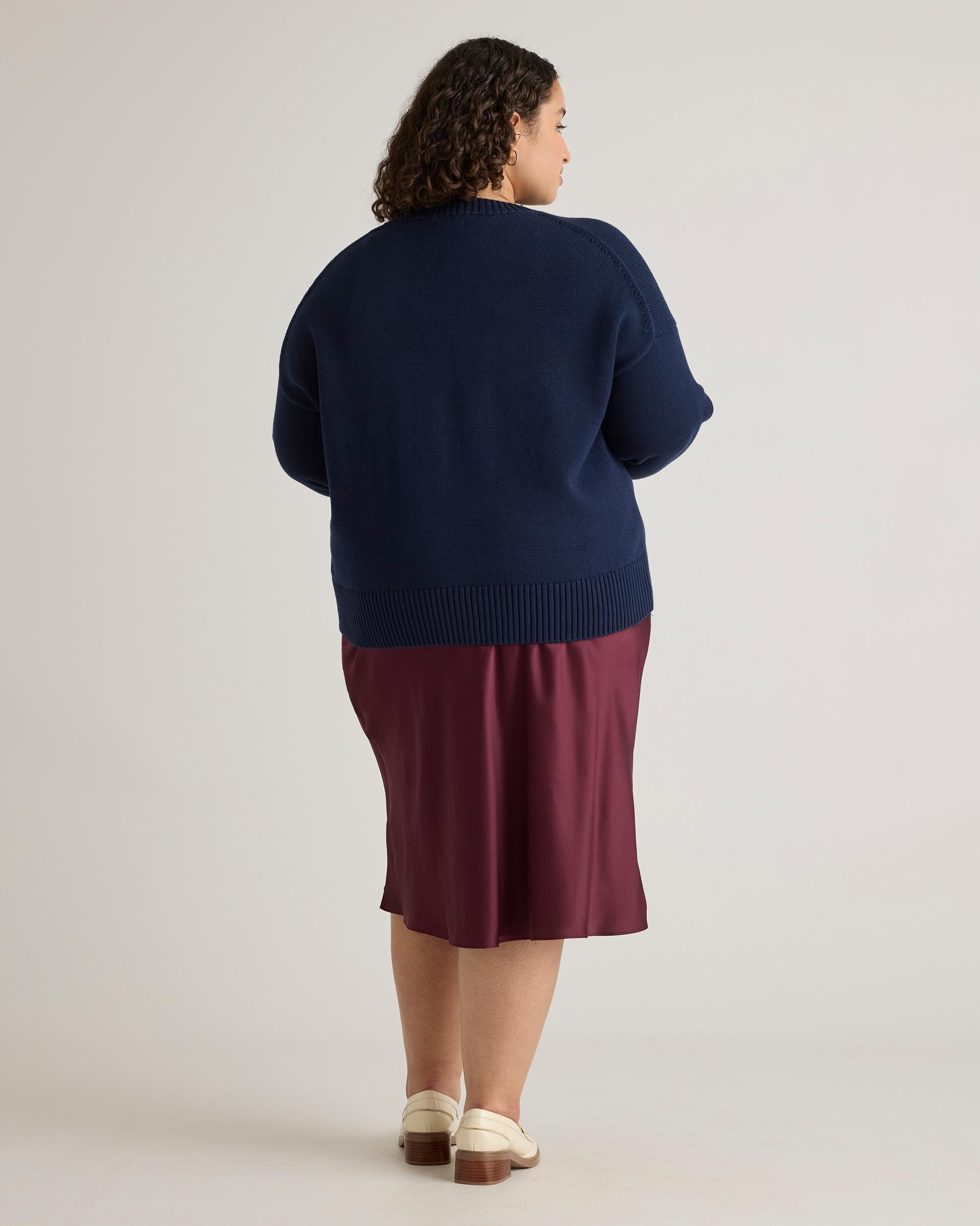 Quince | Women's Boyfriend Crew Sweater Organic Cotton Product Image