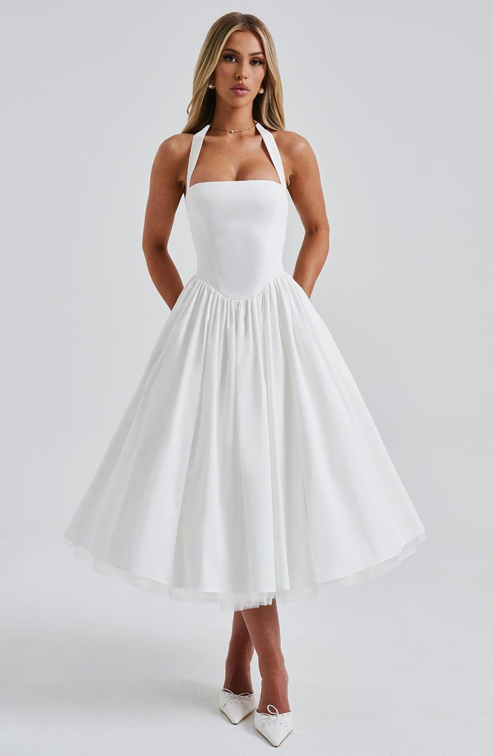 Cressida Midi Dress - Ivory Product Image