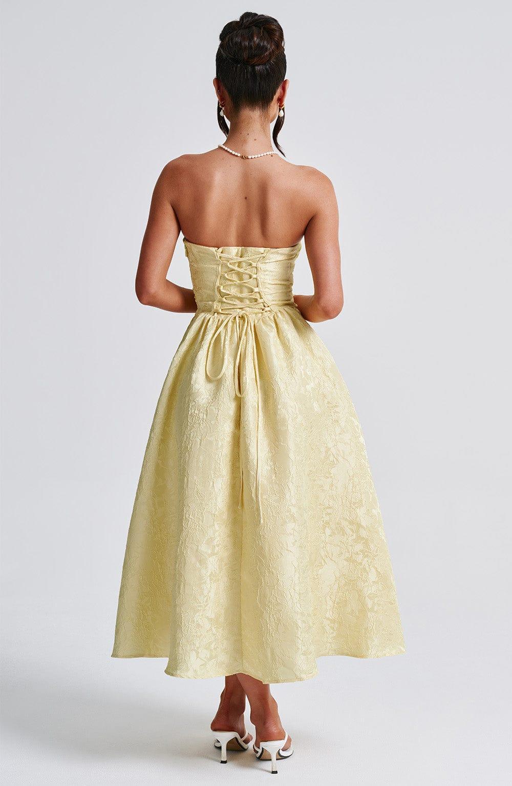 Saoirse Midi Dress - Lemon Product Image