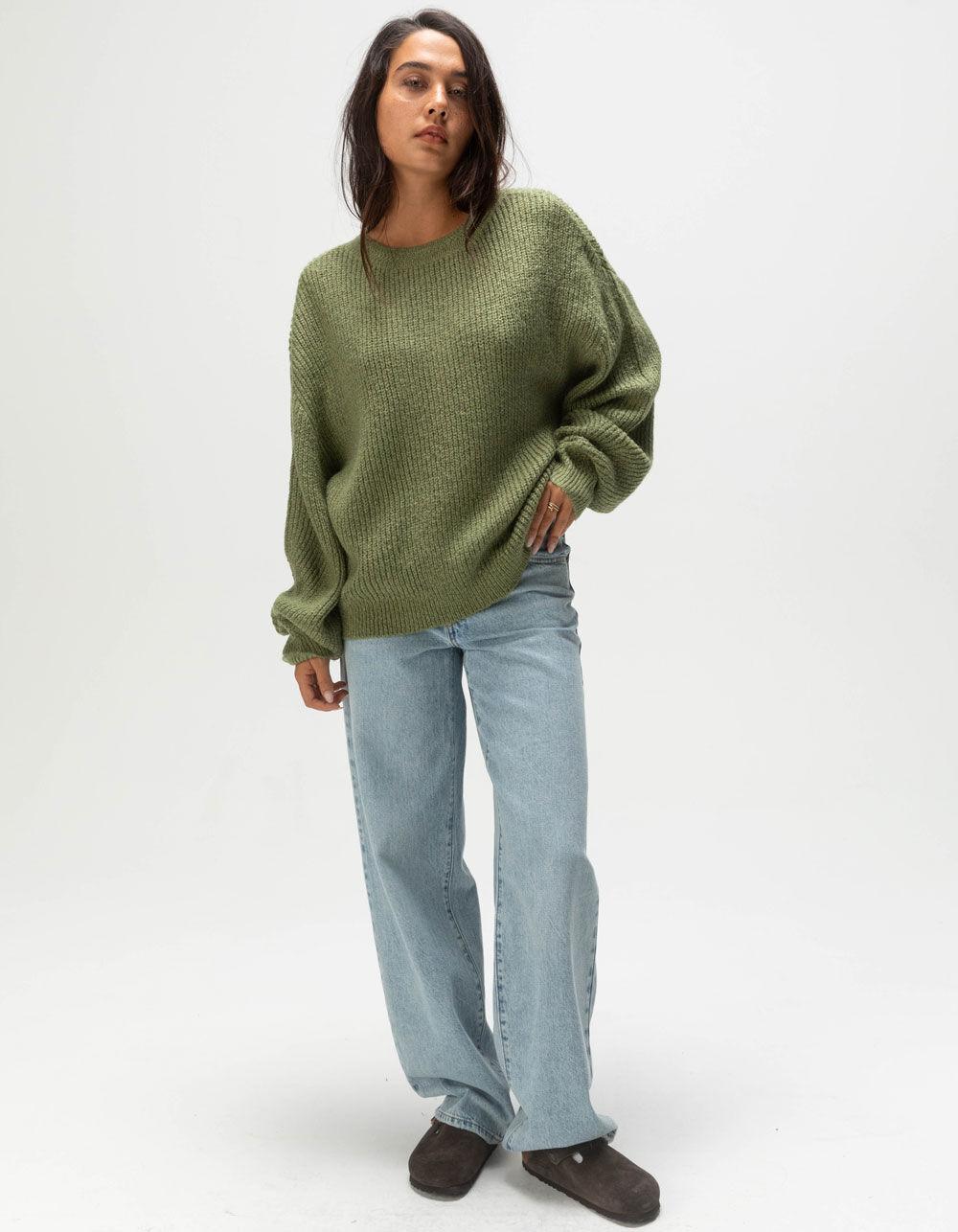ROXY Around The Way Womens Sweater - OLIVE Product Image