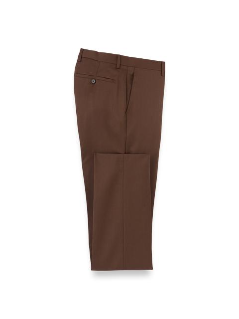 Wool Gabardine Pants - Brown Product Image