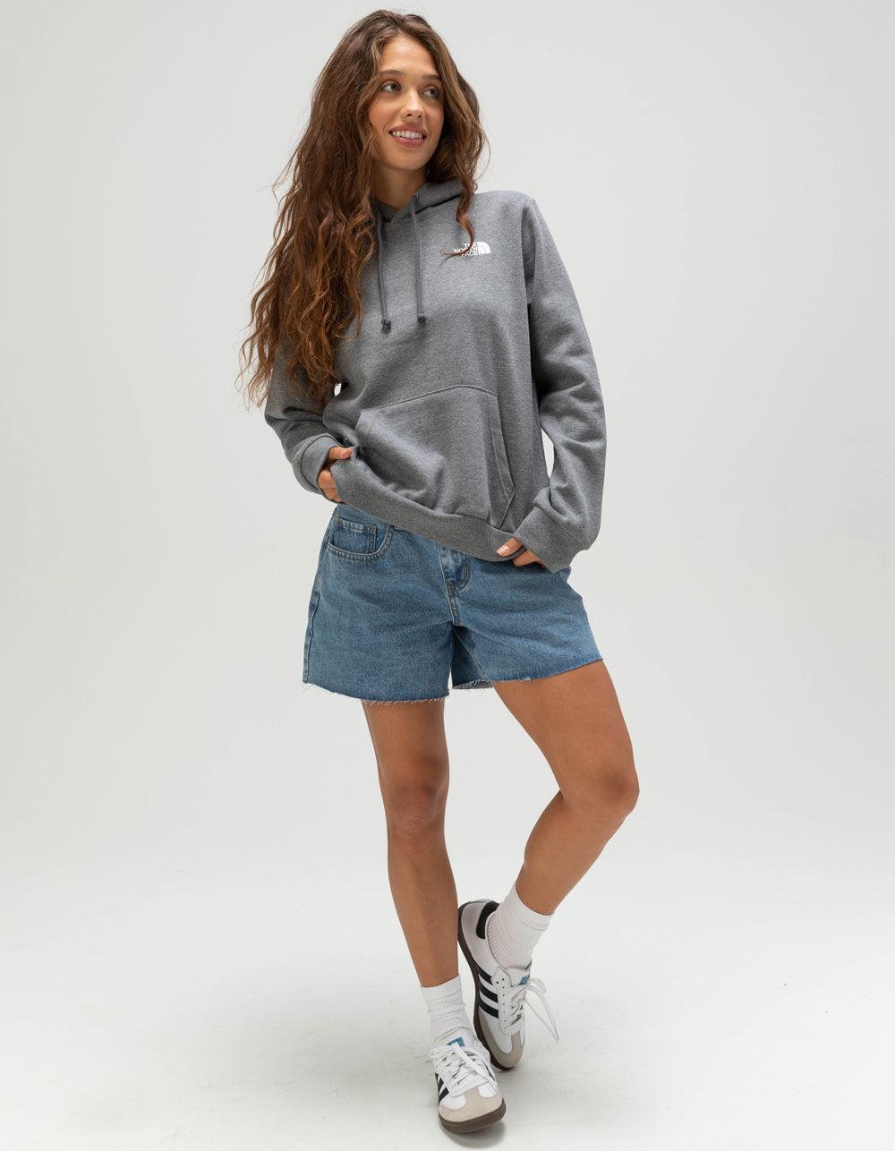 THE NORTH FACE Evolution Floral Womens Hoodie - HEATHER GRAY Product Image