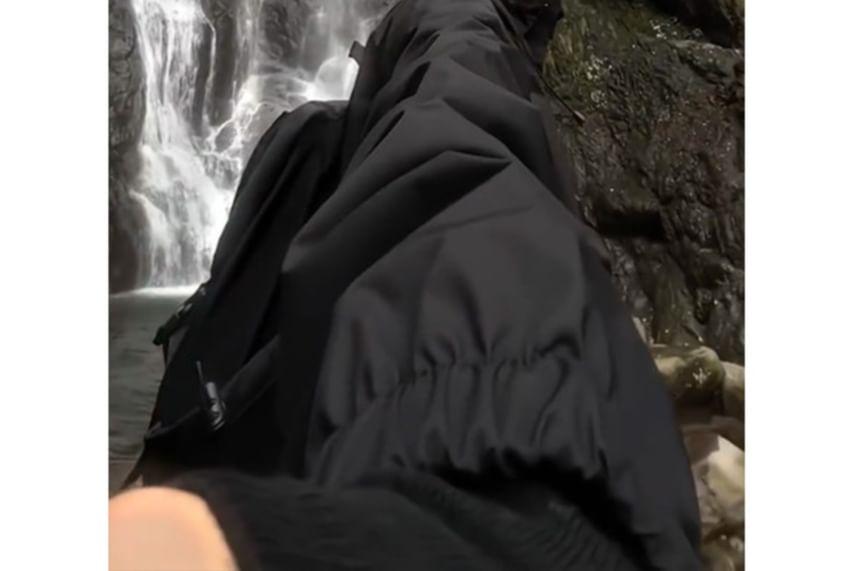 Hooded Plain Waterproof Zip Jacket Product Image