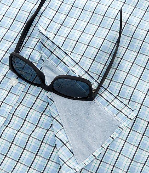 L.L.Bean Comfort Performance Stretch Plaid Short Sleeve Woven Shirt Product Image