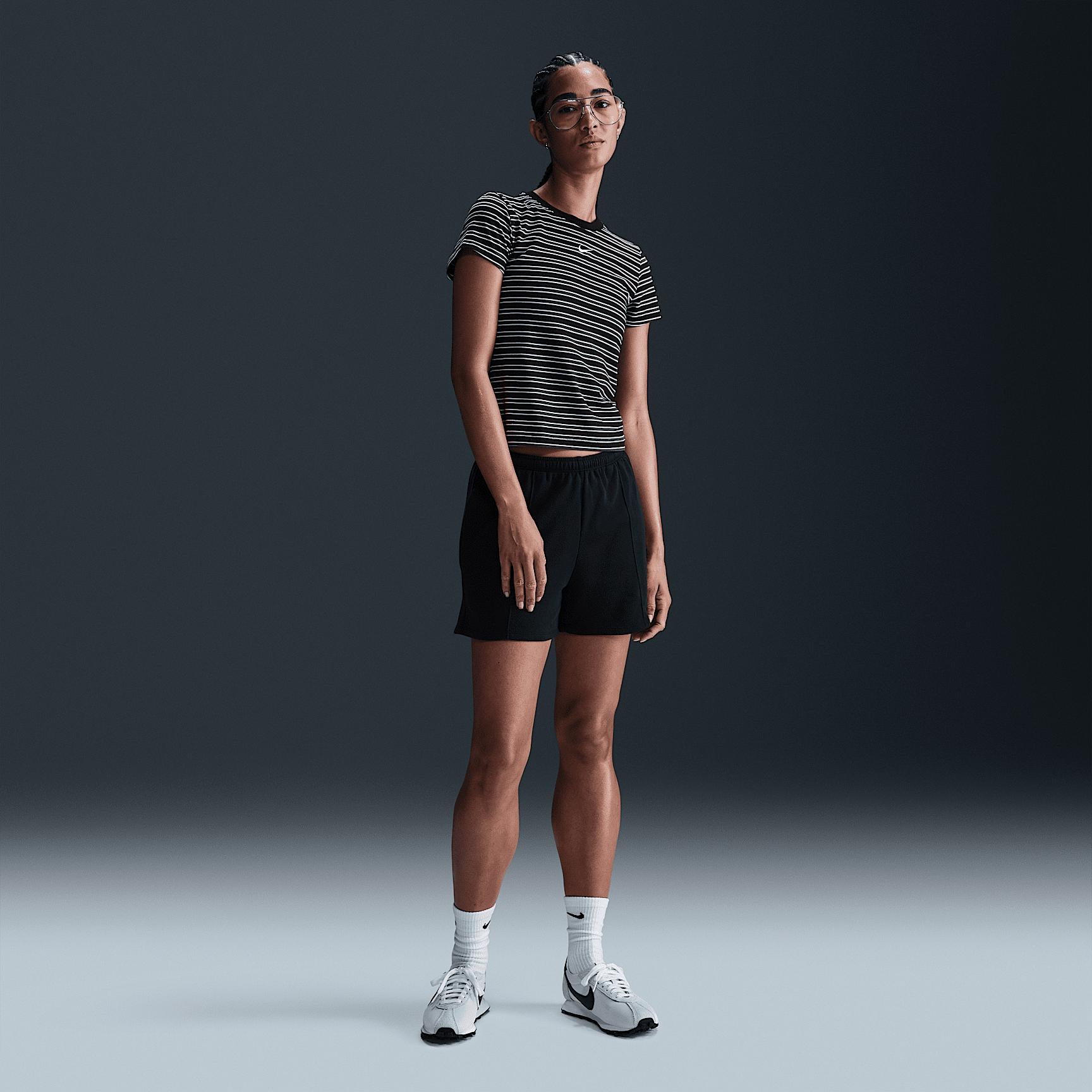 Nike Sportswear Chill Knit Women's Slim Striped T-Shirt Product Image