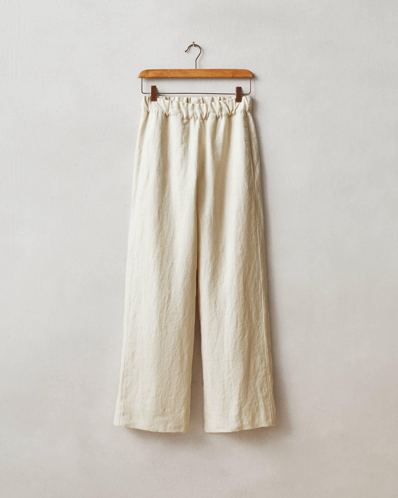 Women's Linen Wide Leg Pant - Cotton Product Image