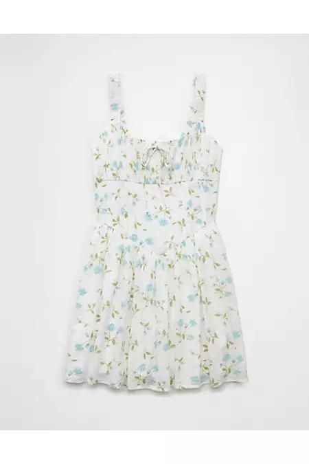 AE Tie Front Corset Mini Dress Product Image