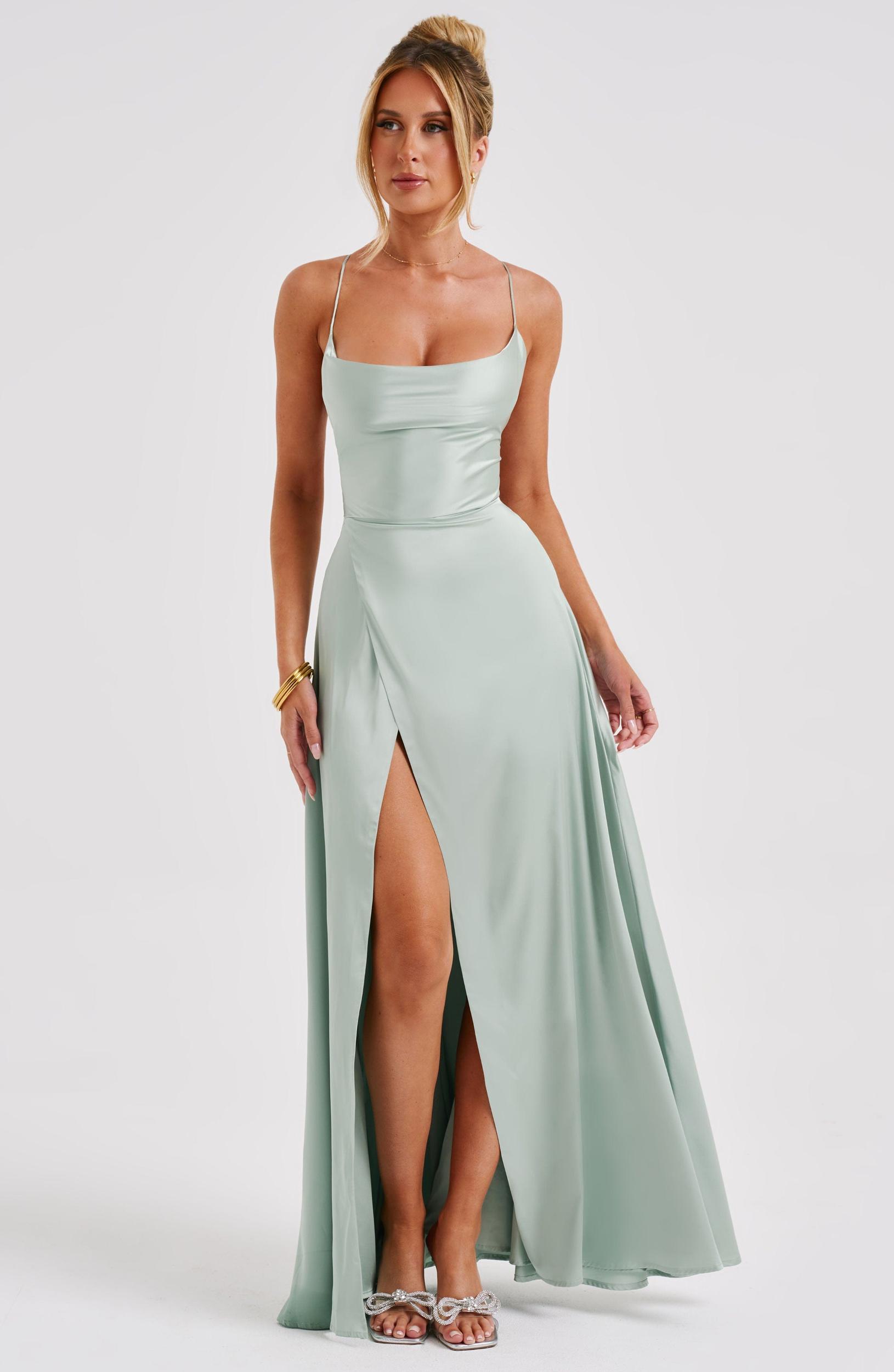 Bethany Maxi Dress - Sage Product Image