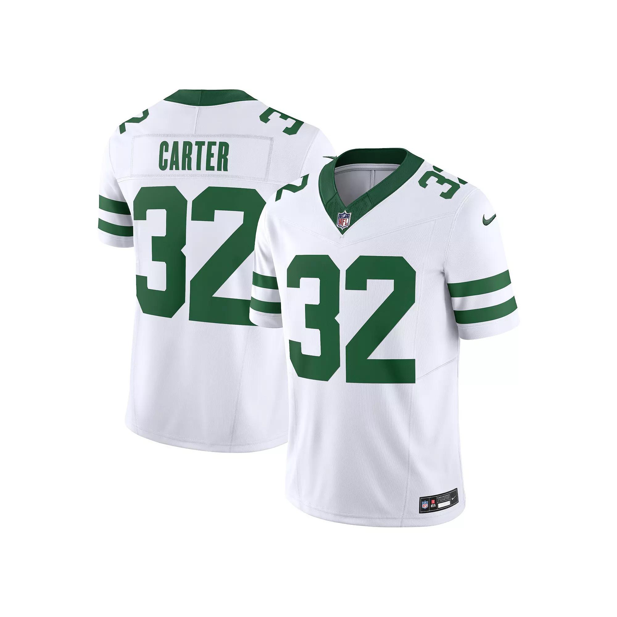Men's Nike Michael Carter White New York Jets Legacy Vapor F.U.S.E. Limited Jersey, Size: XL Product Image
