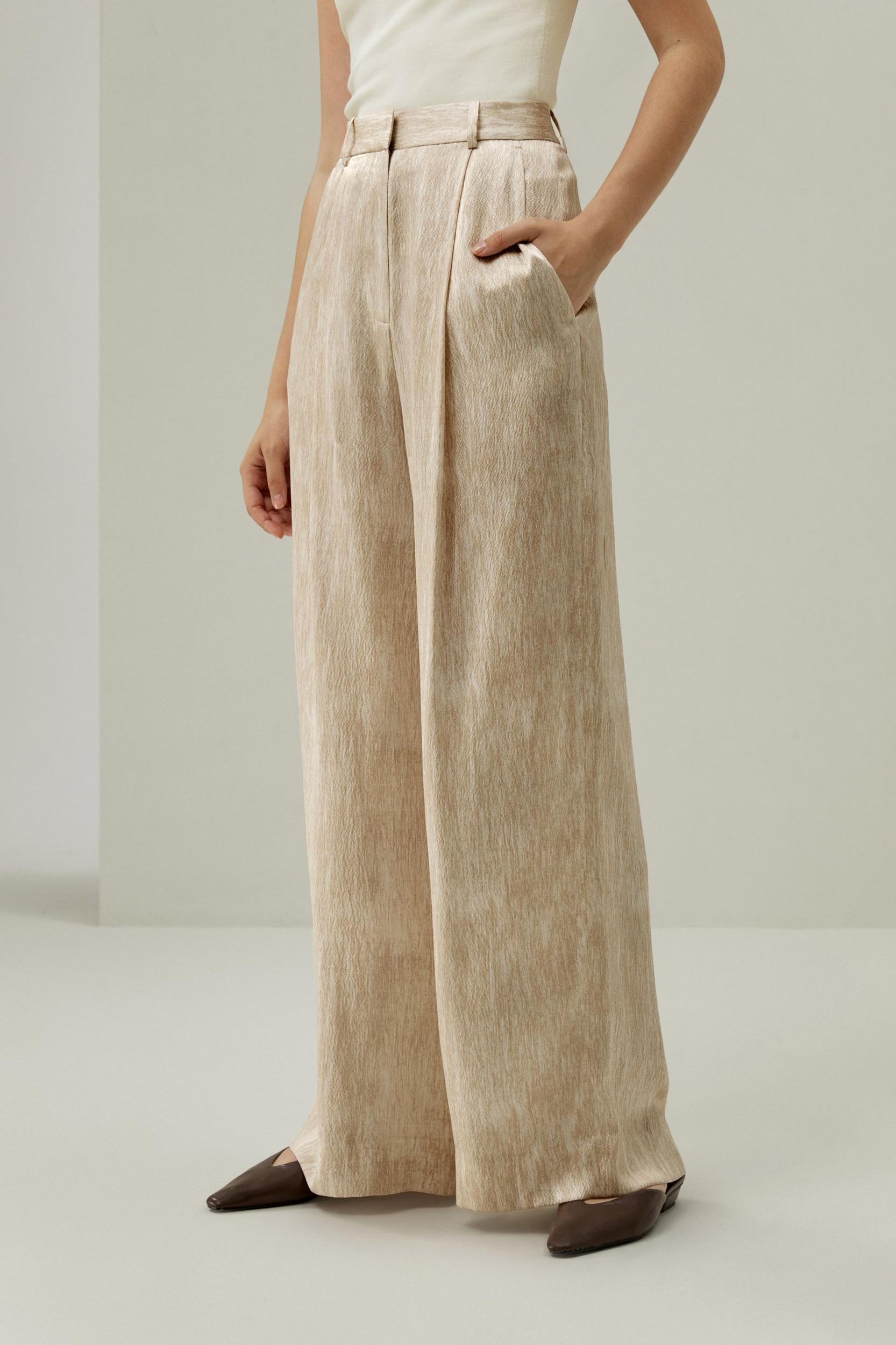 Pearl Satin Silk Pants Product Image