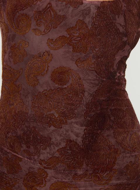 Knox Maxi Dress Chocolate Product Image