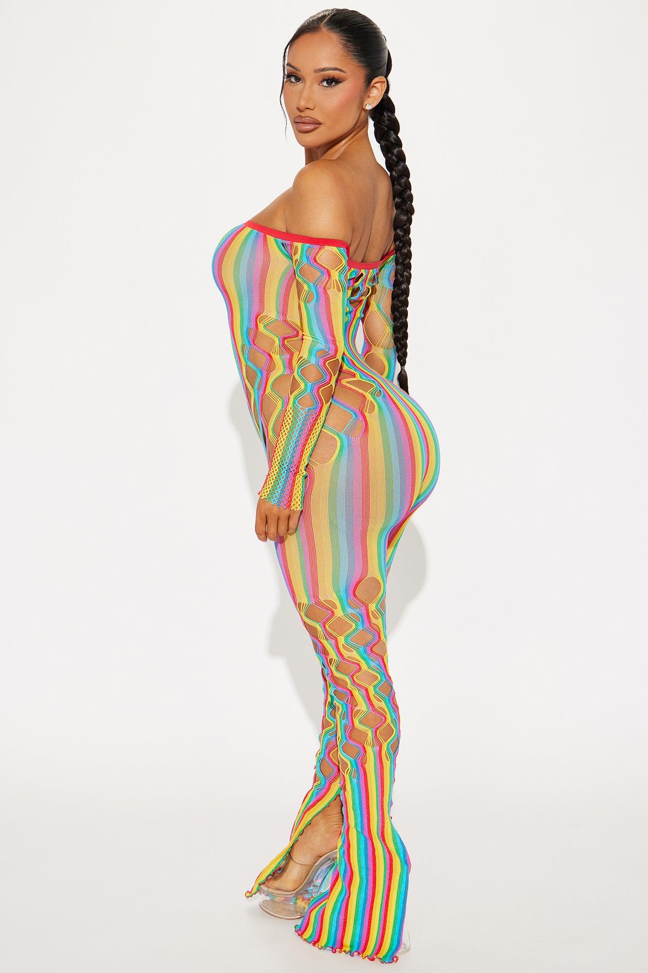 Ready For The Night Seamless Jumpsuit - Multi Color Product Image
