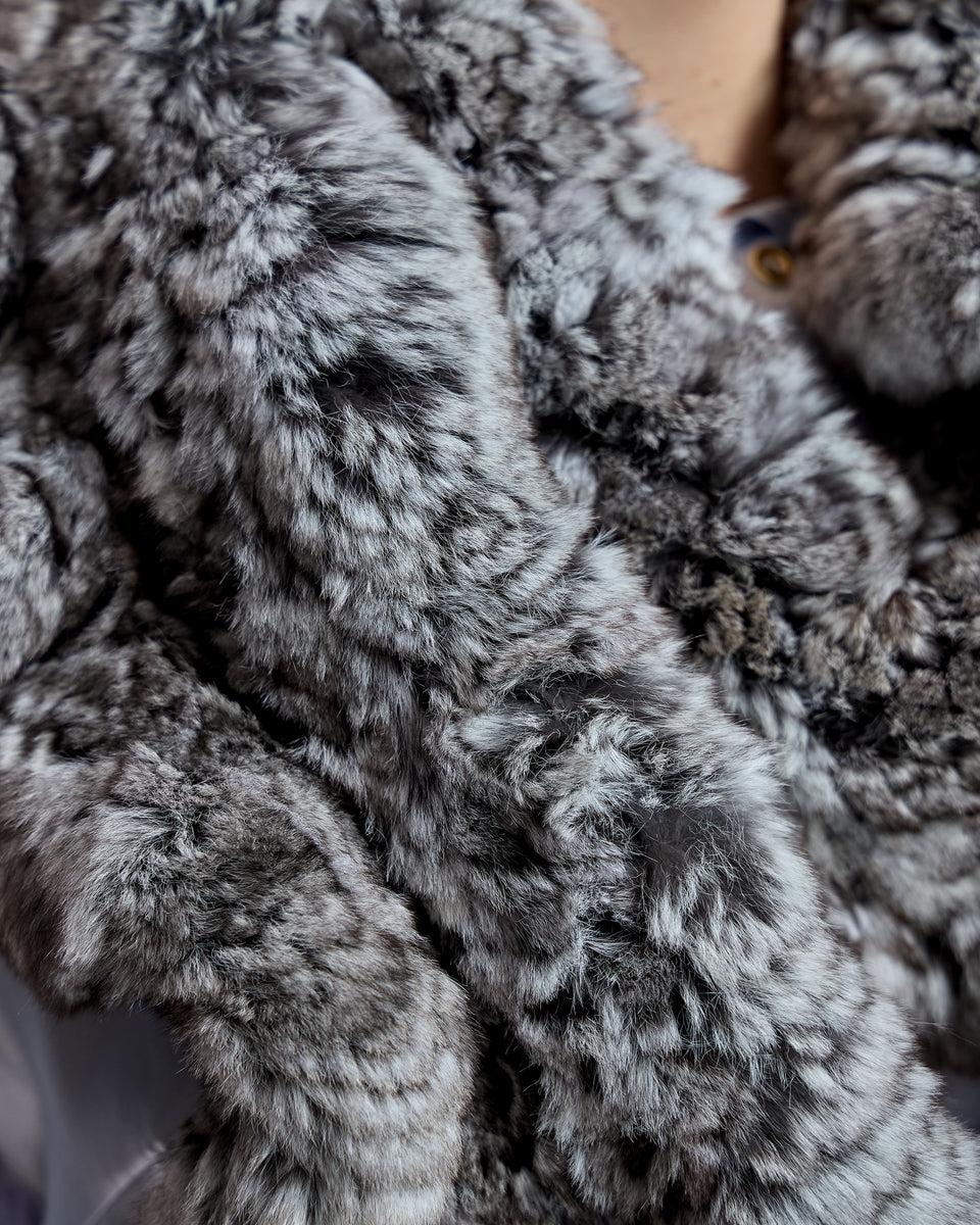 Knitted Chinchilla Section Infinity Scarf Product Image