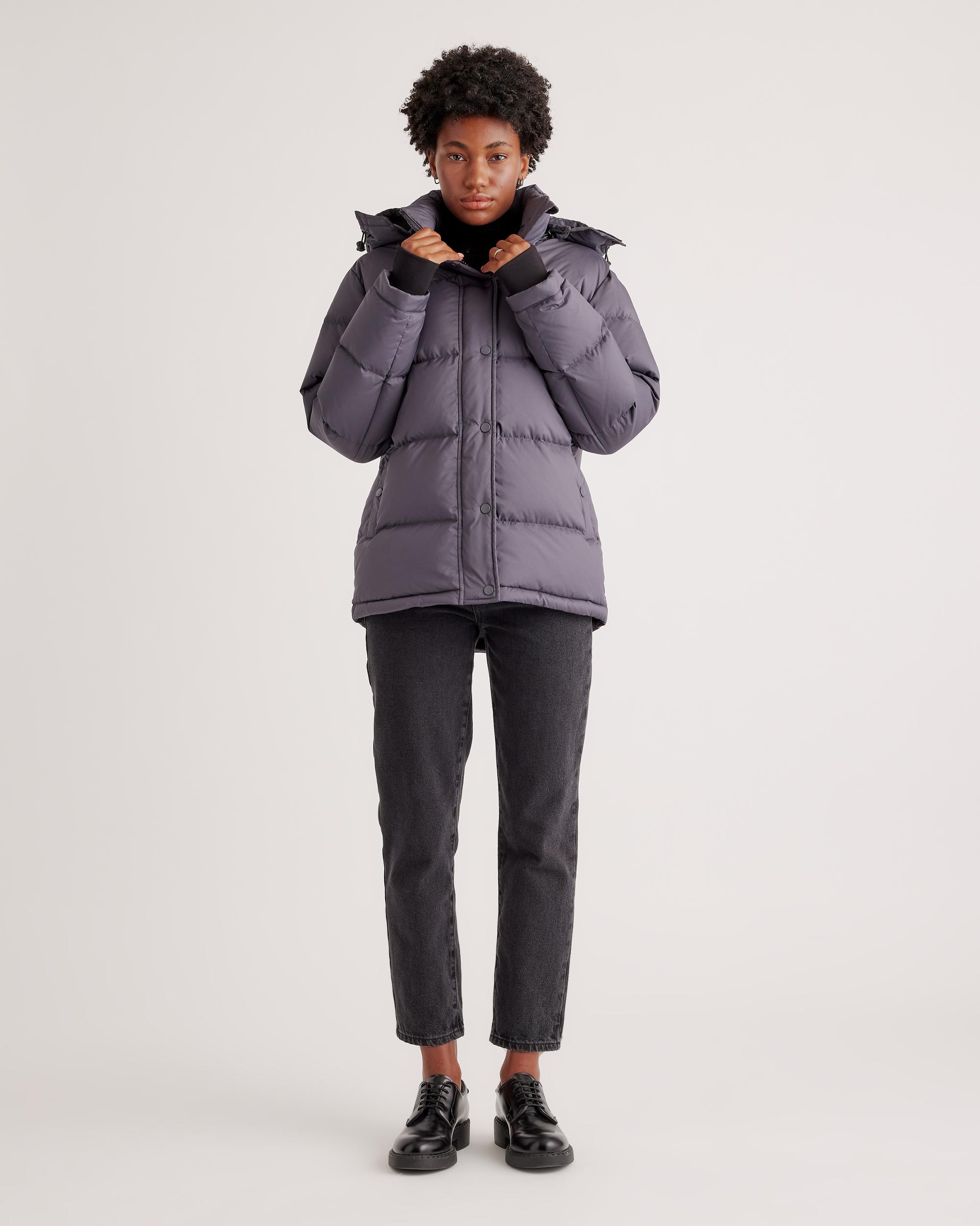 Quince | Women's Responsible Down Cropped Puffer Jacket Size XS, Recycled Polyester Product Image