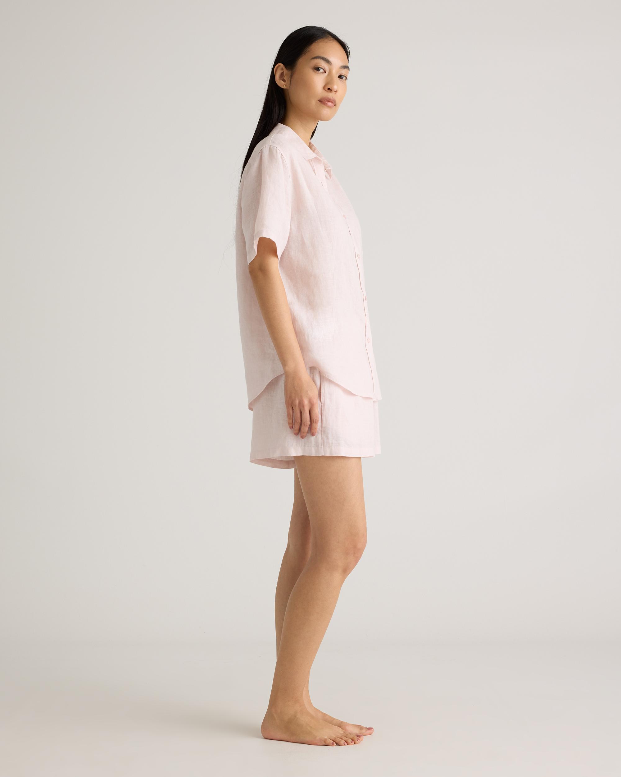Quince | Women's 100% European Linen Shorts Pajama Set Size XS Product Image