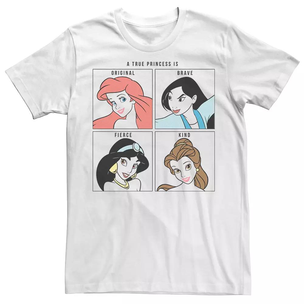 Men's Disney Princess True Princess Is Original Brave Fierce Kind Tee, Size: XL, White Product Image