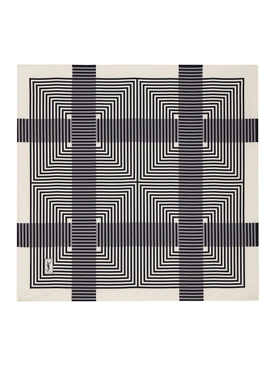 Womens Square Scarf in Silk Twill Product Image