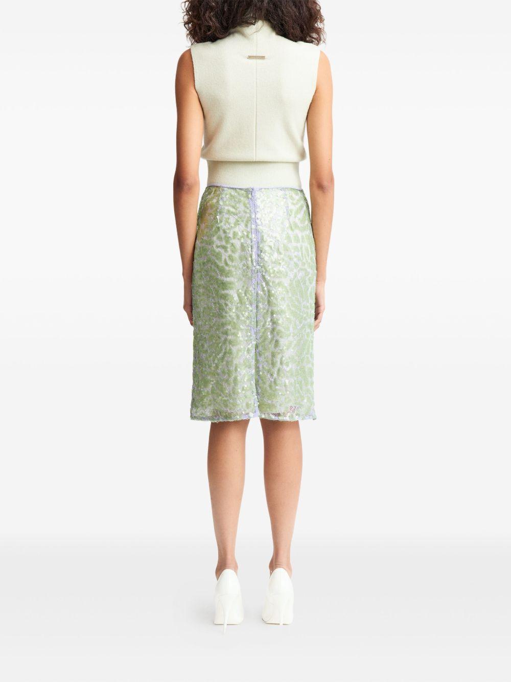 Elice lace sequinned midi skirt  Product Image