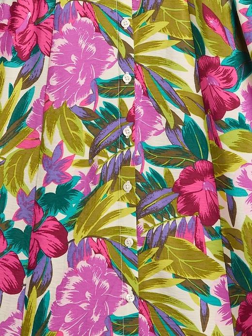 Floral V-Neck Midi Dress Product Image