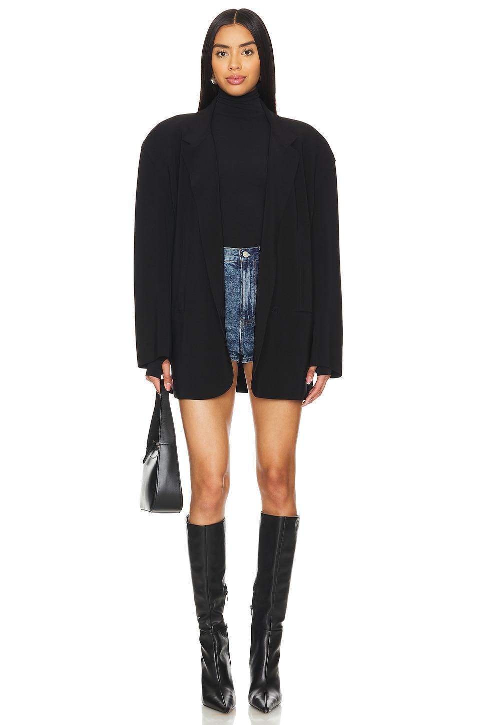 Slim Fit Long Sleeve Turtleneck Top Norma Kamali Product Image