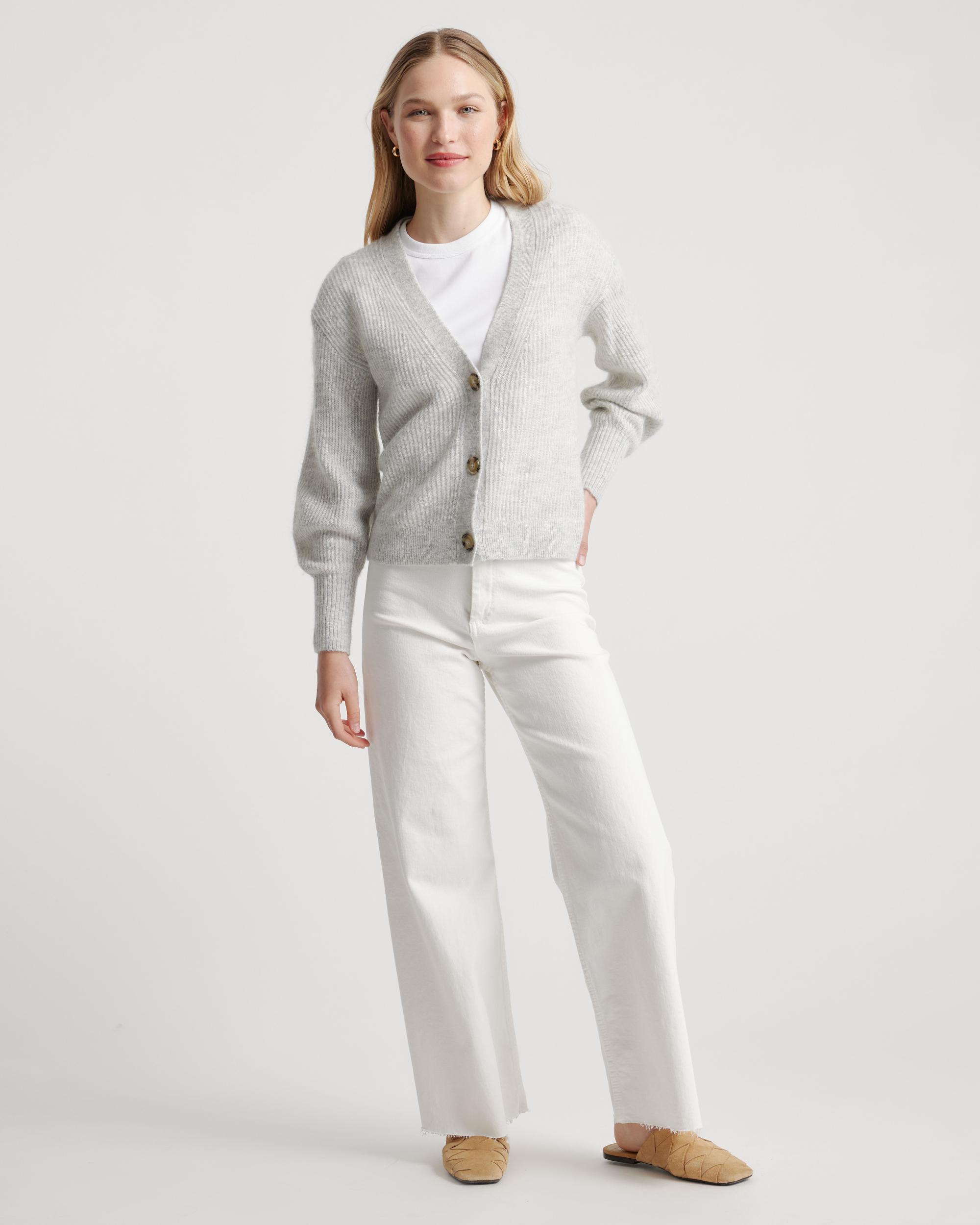 Quince | Women's Alpaca Cropped Cardigan Sweater Size XS Product Image