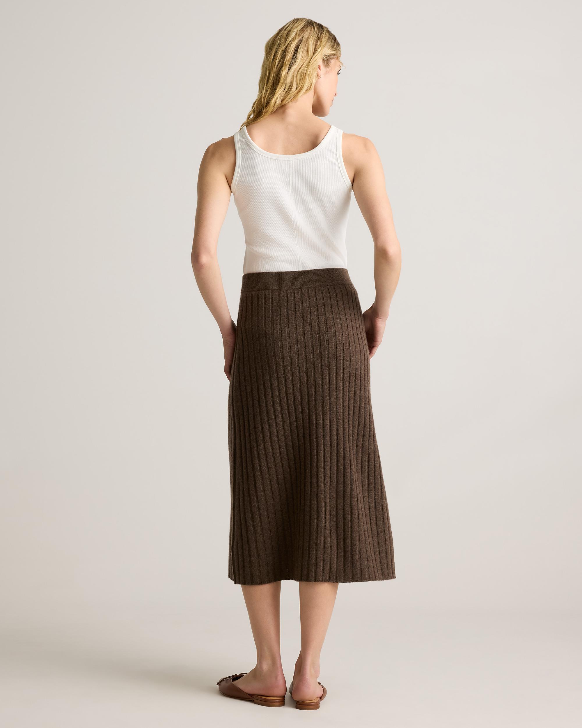 Quince | Women's Mongolian Cashmere Midi Skirt Product Image