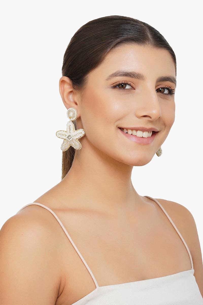 Pearl Stars Earrings Product Image