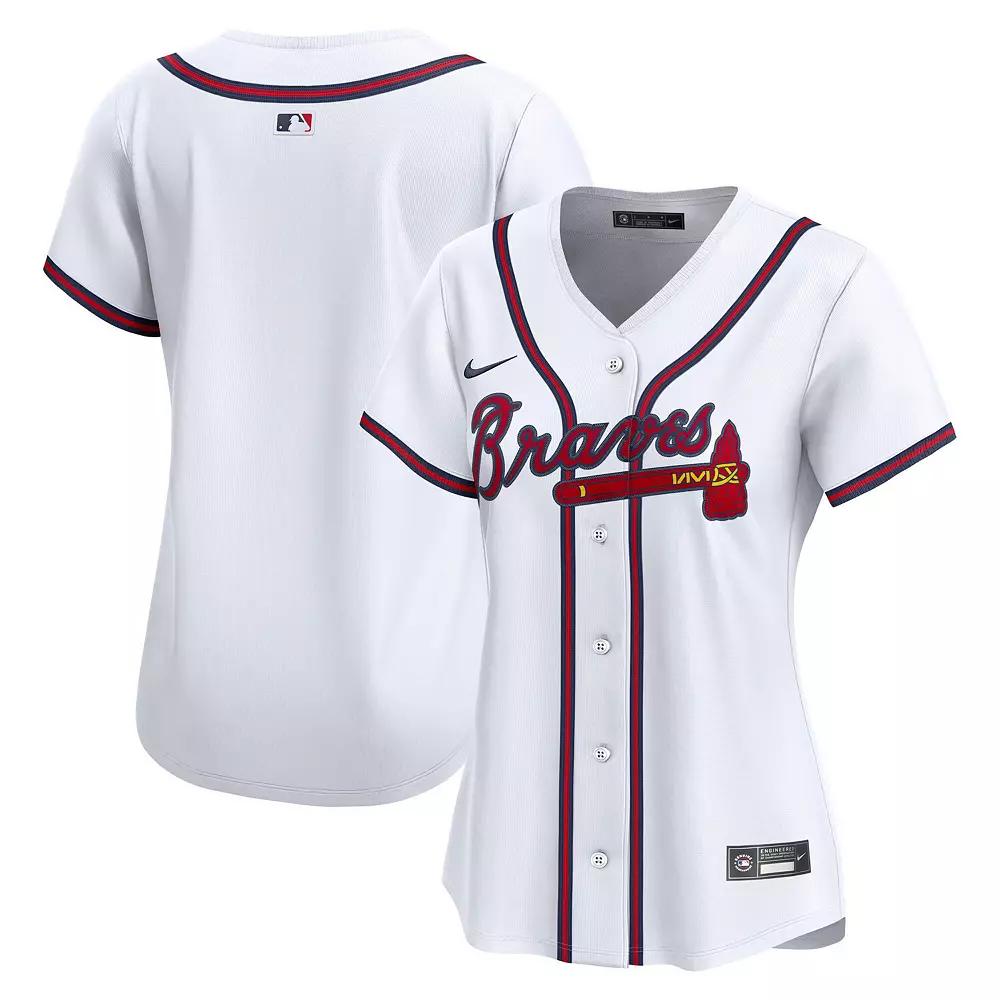 Women's Nike White Atlanta Braves Home Limited Jersey,  Product Image