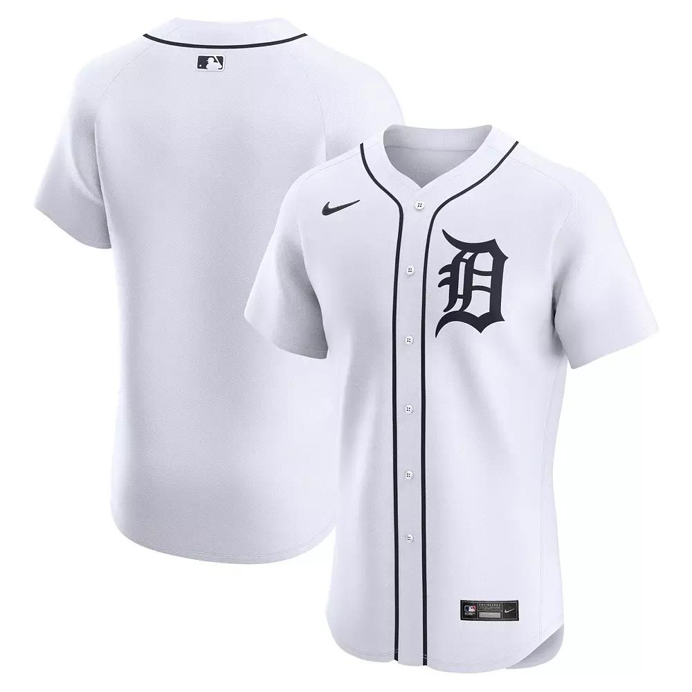 Men's Nike White Detroit Tigers Home Elite Jersey, Size: 44 Product Image