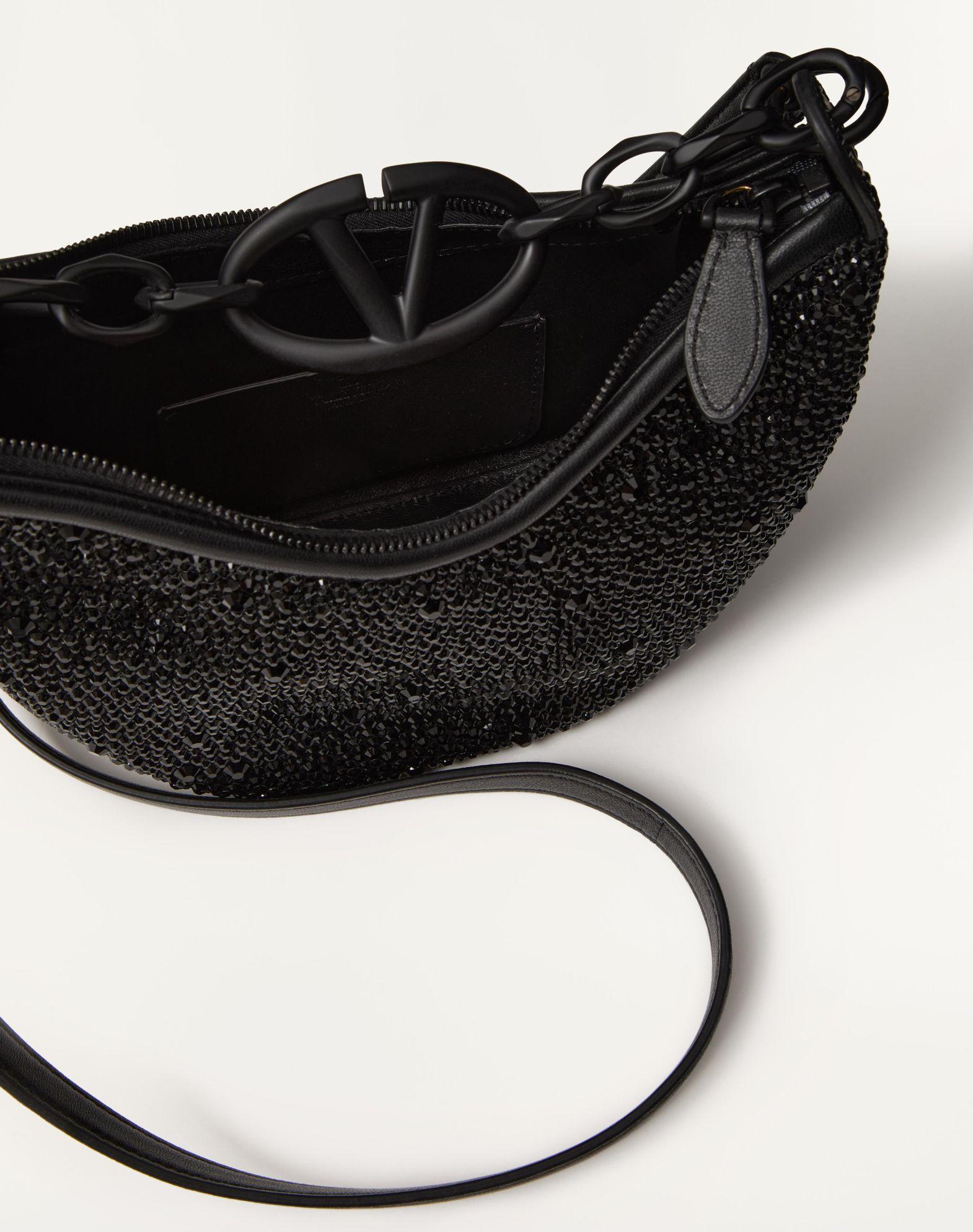 Vlogo Moon Mini Hobo Bag With Rhinestones Product Image