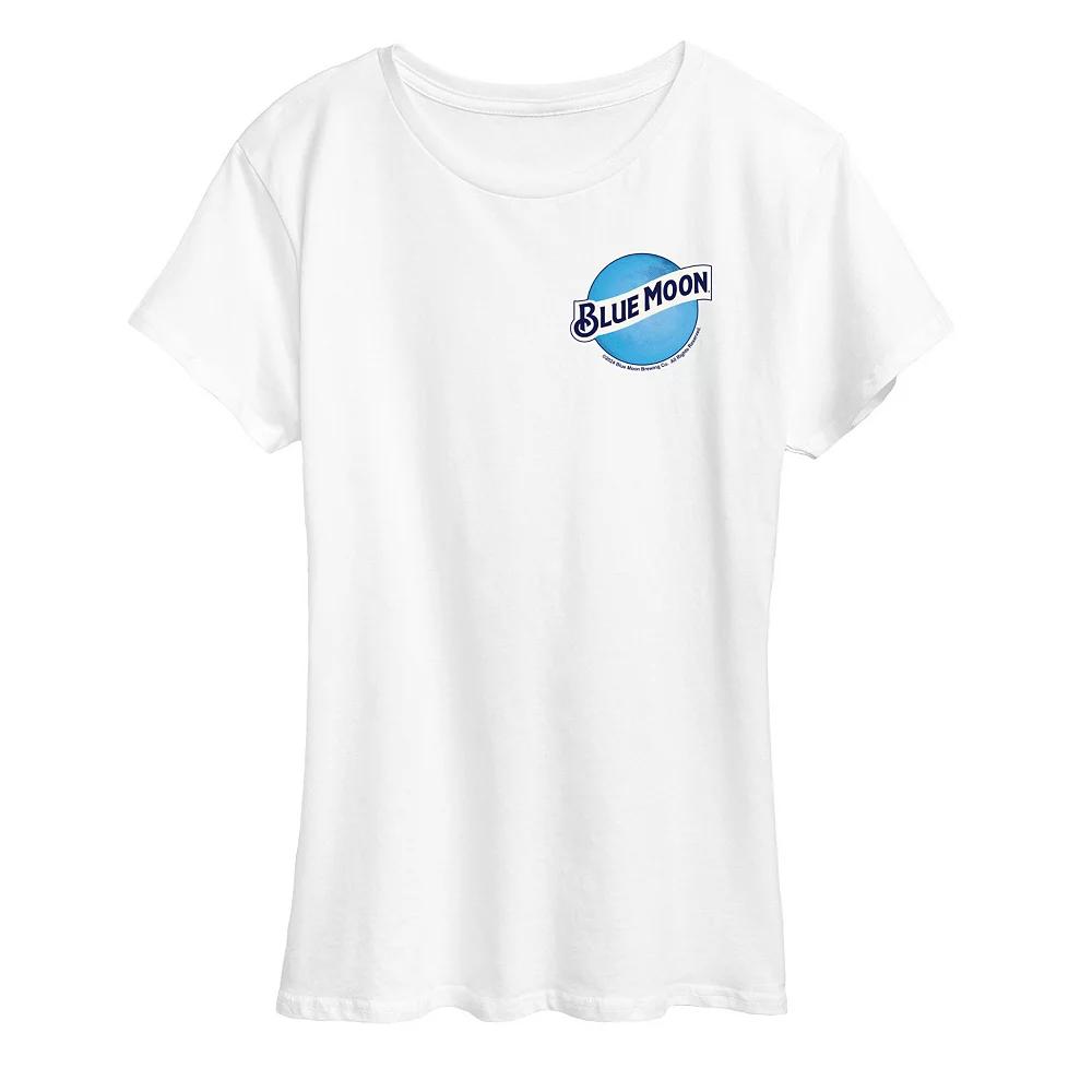 Women's Blue Moon Round Logo Graphic Tee,  Product Image