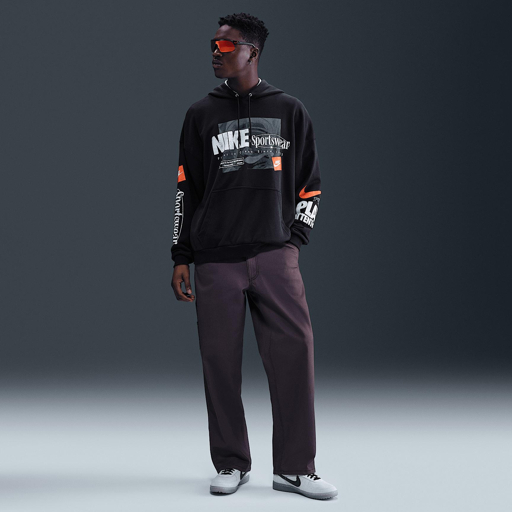 Nike Men's Club Oversized French Terry Pullover Hoodie Product Image