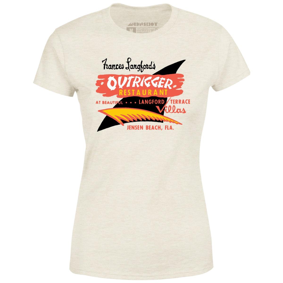 Outrigger - Jensen Beach, FL - Vintage Tiki Bar - Women's T-Shirt Female Product Image