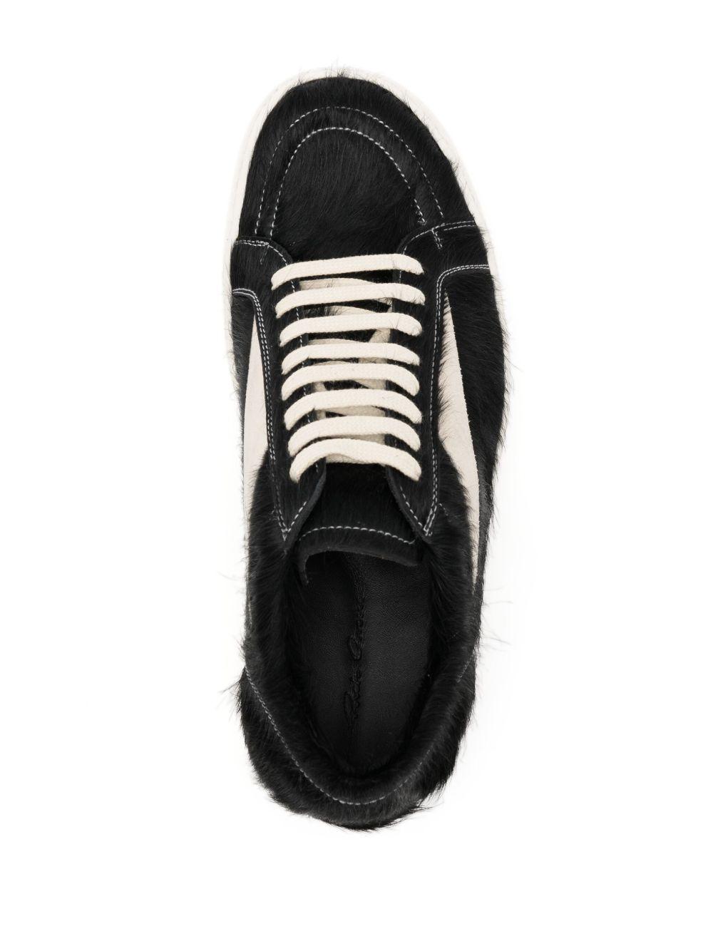 Vintage lace-up flatform sneakers  Product Image