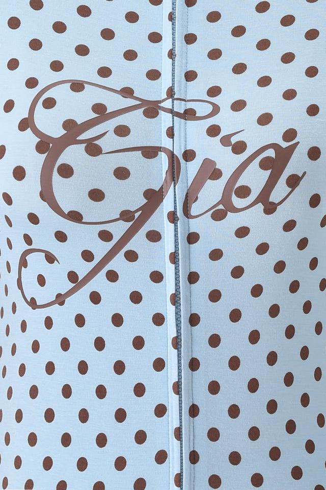 BLARE HOODIE - BLUE POLKA DOT Product Image