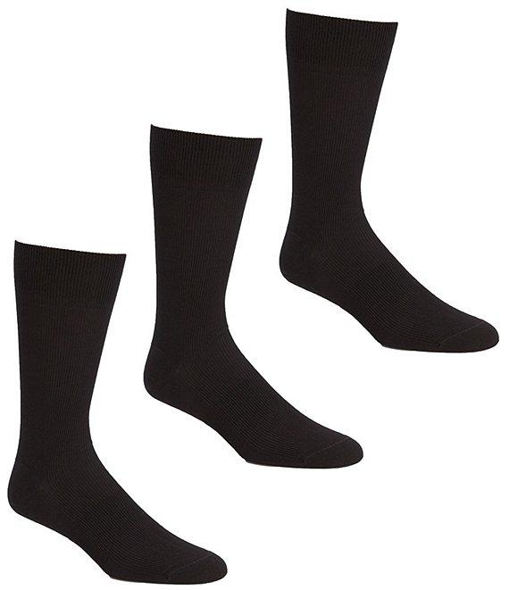 Gold Label Roundtree & Yorke Striped Crew Socks 3-Pack Product Image