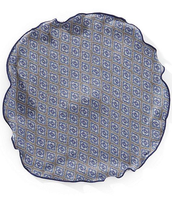 Edward Armah Connected Medallion Silk Pocket Square Product Image