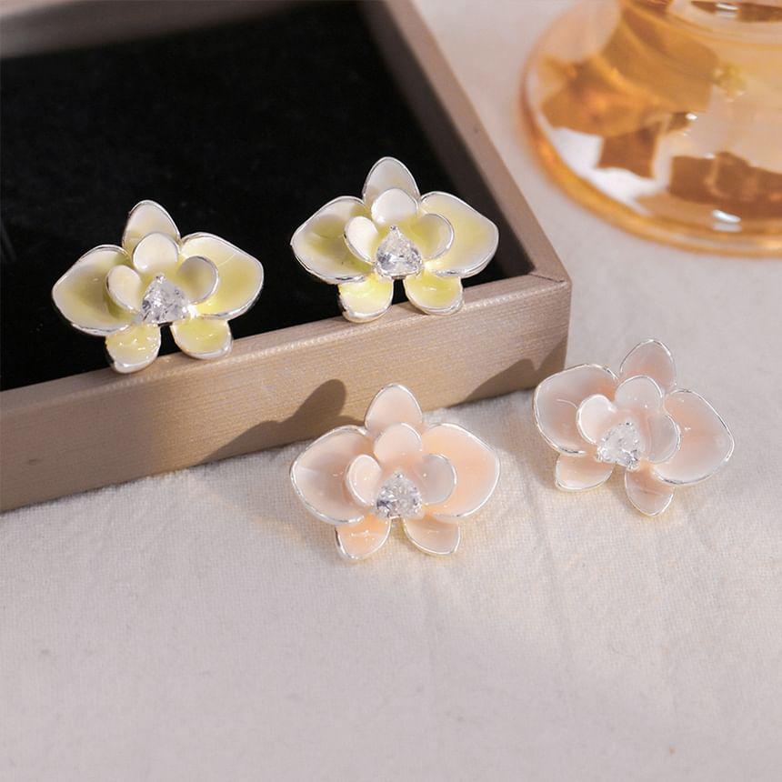 Flower Rhinestone Ear Stud Product Image